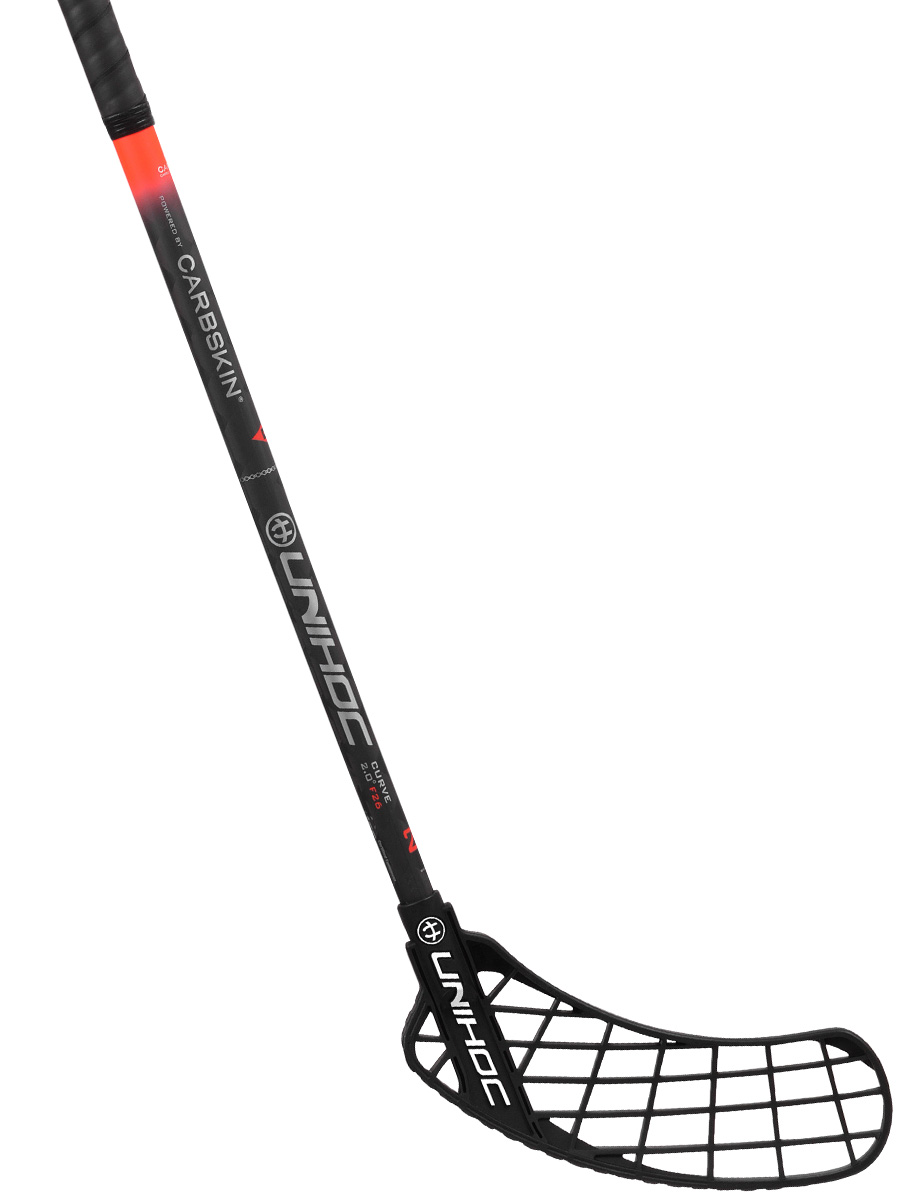 Unihoc Innebandyklubba SONIC CARBSKIN FL Curve 2.0º 26 red Unihoc Innebandyklubba SONIC CARBSKIN FL Curve 2.0º 26 red